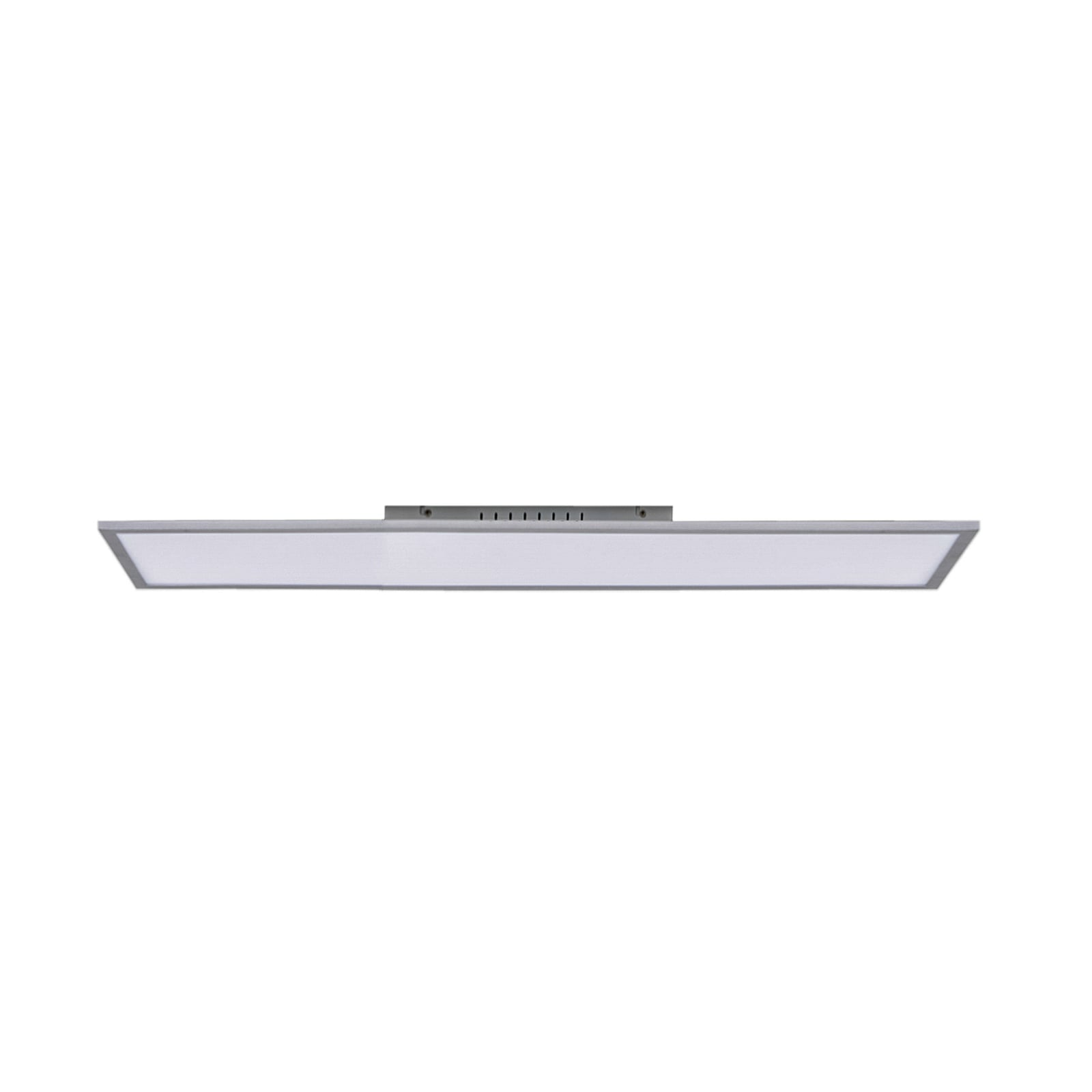 LED-panel Lysander CCT dimbar sølv lys i bruk