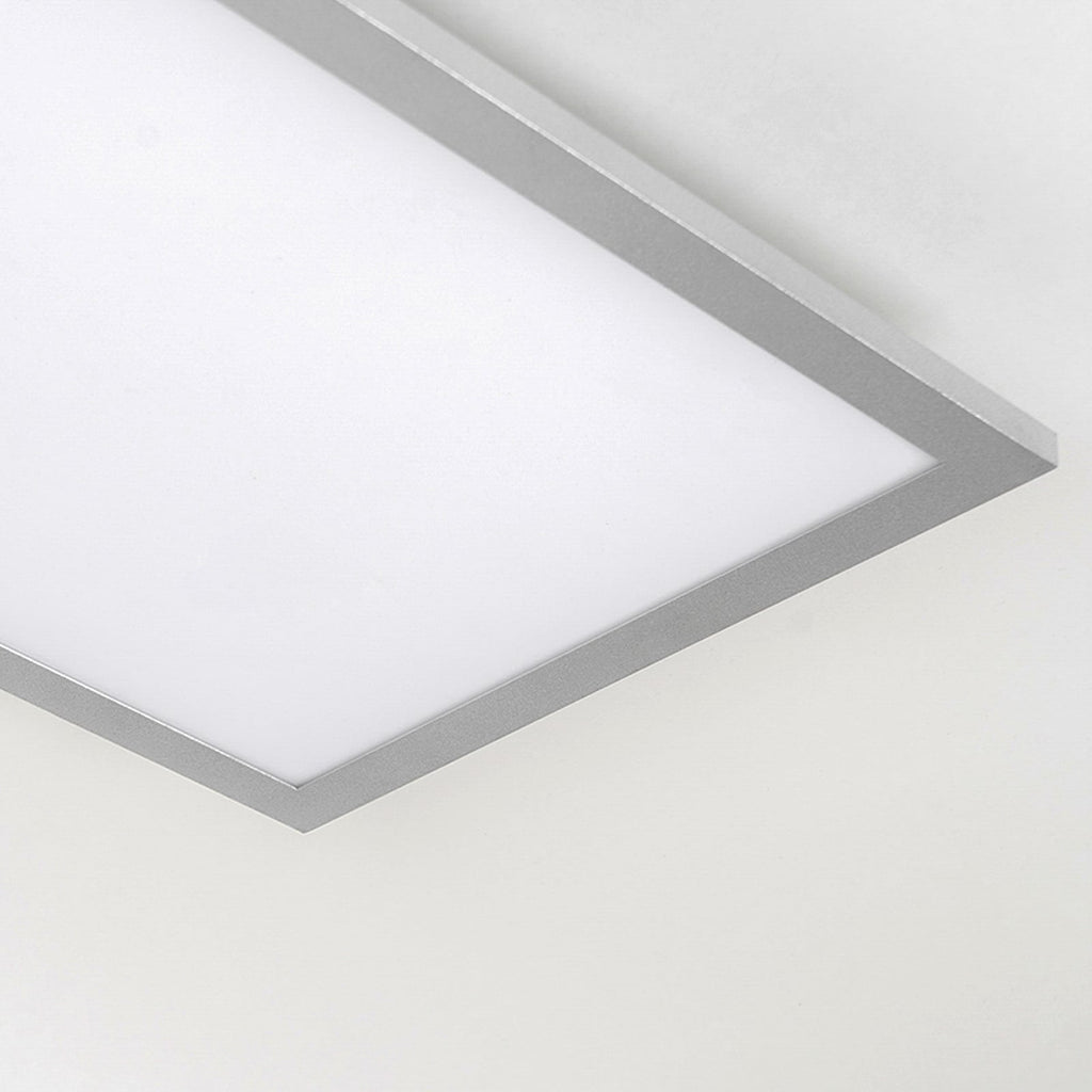 LED-panel Lysander CCT dimbar sølv sideprofil