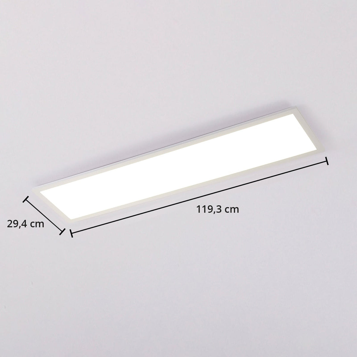 LED-panel Lysander dimbar hvit 119 cm fjernkontroll