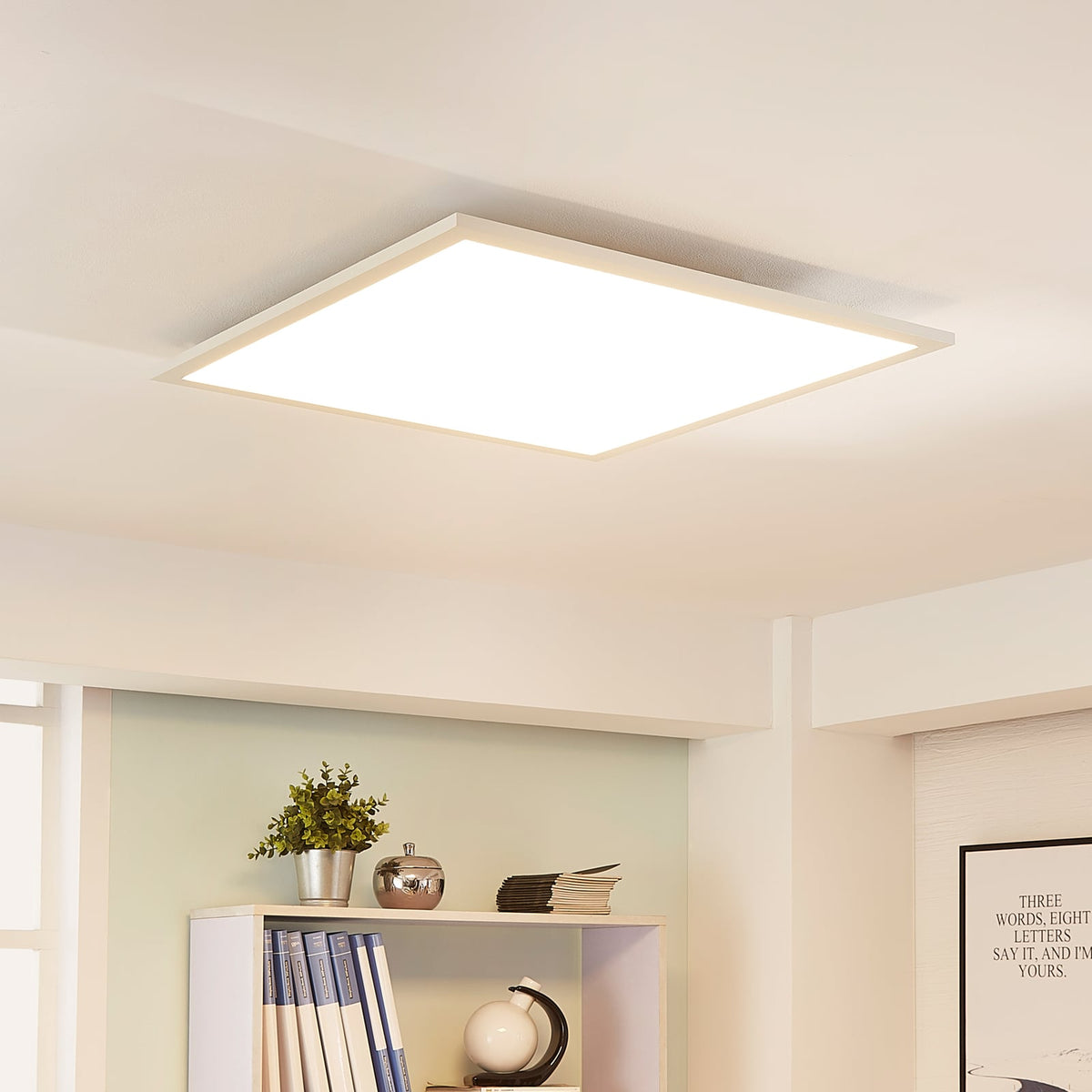 LED-panel Lysander dimbar hvit 62x62 cm 36W CCT forfra