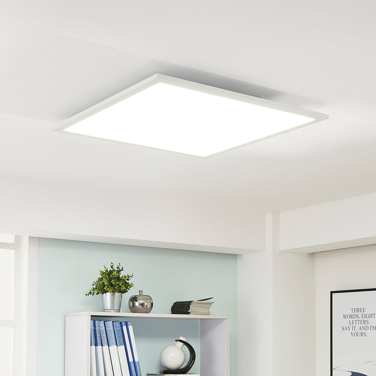 LED-panel Lysander dimbar hvit 62x62 cm 36W CCT bakside