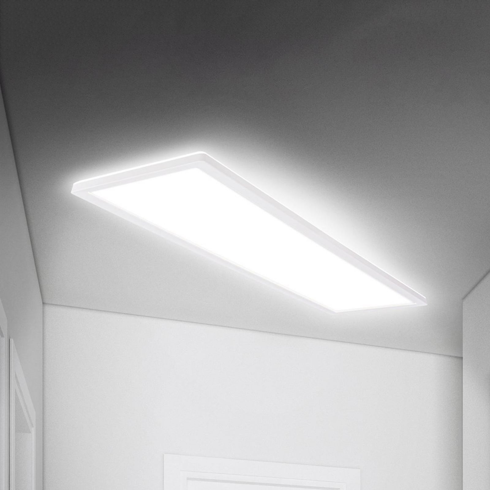 LED-panel Move med bevegelsessensor hvit 98x20 cm IP44 forfra
