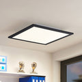LED-panel Nelios 40x40 cm 4000K svart aluminium forfra