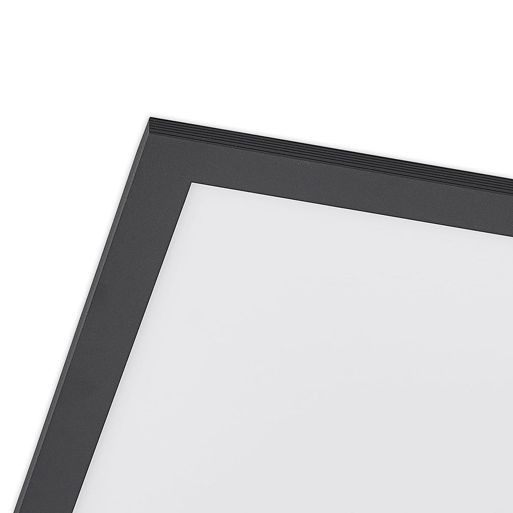 LED-panel Nelios 40x40 cm 4000K svart aluminium lysfordeling