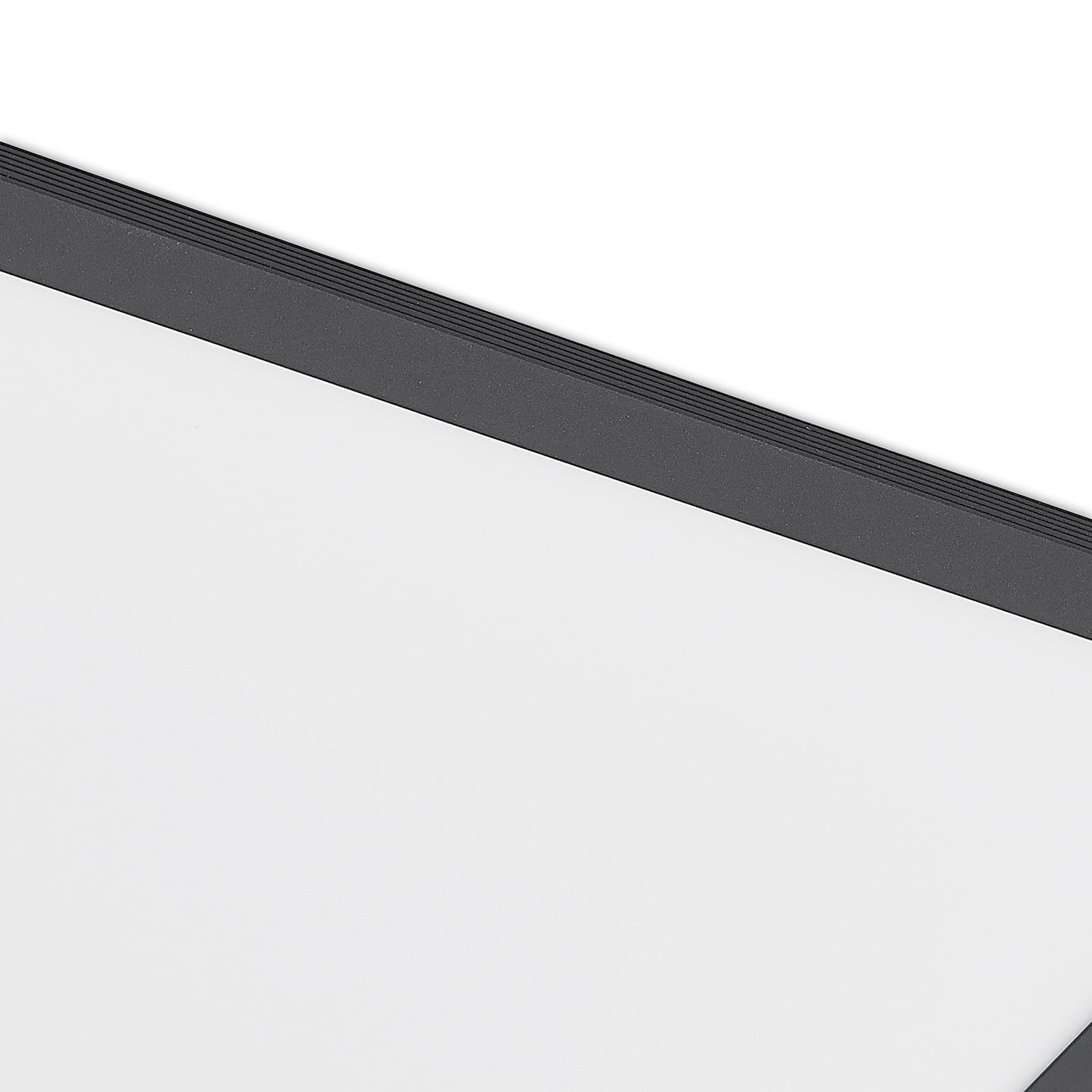 LED-panel Nelios 40x40 cm 4000K svart aluminium installasjon