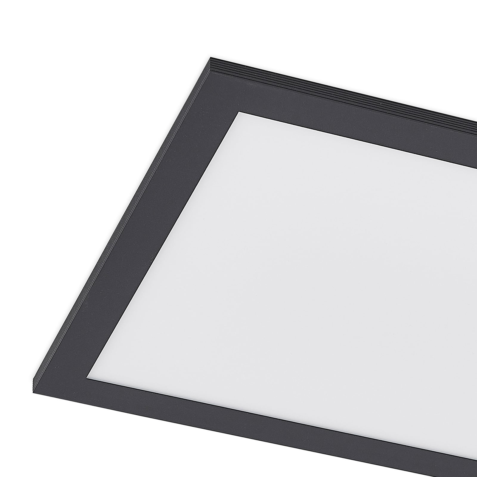 LED-panel Nelios CCT dimbar svart 80x30 cm 36W fjernkontroll