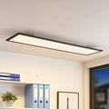 LED-panel Nelios dimbar CCT 120x30 cm svart aluminium forfra