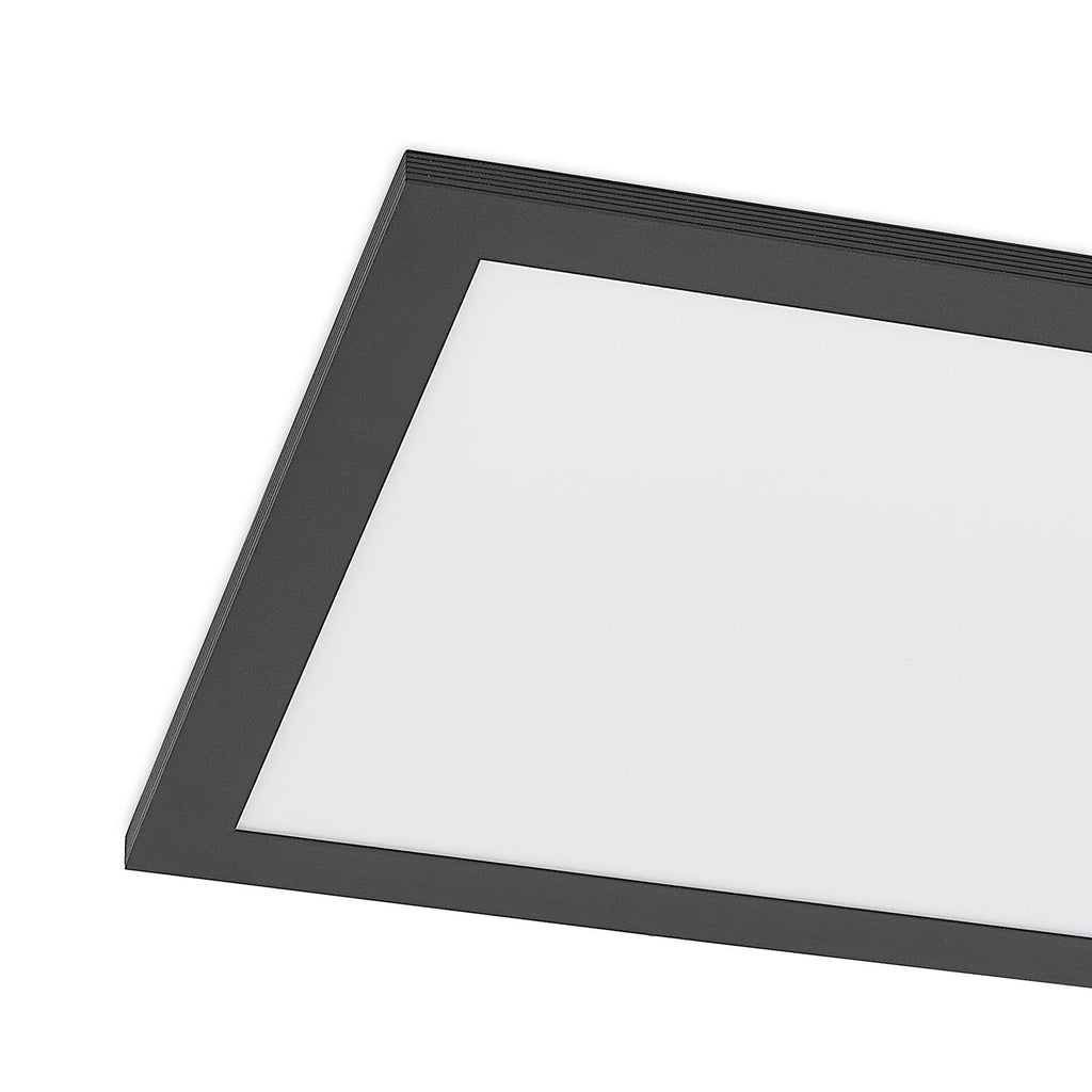 LED-panel Nelios dimbar CCT 120x30 cm svart aluminium fjernkontroll