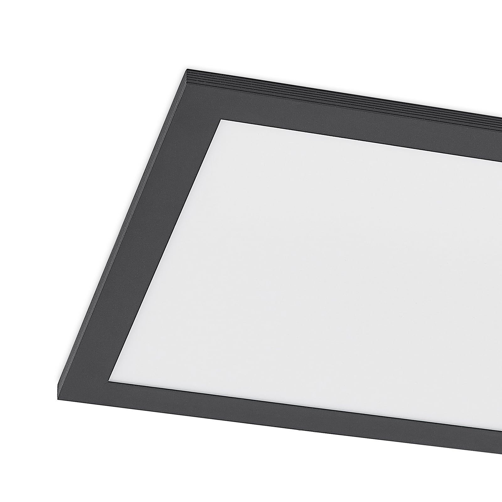 LED-panel Nelios dimbar CCT 120x30 cm svart aluminium fjernkontroll