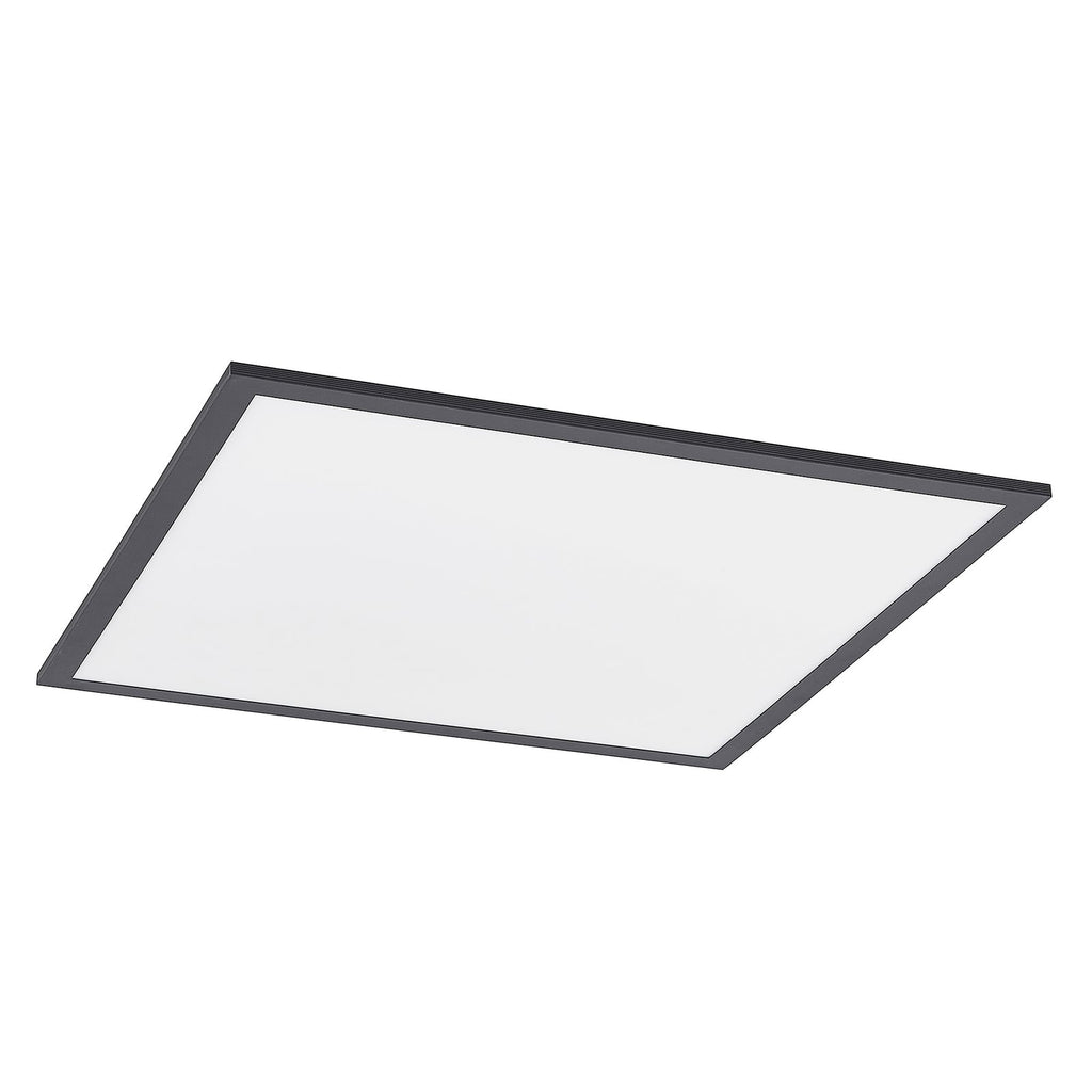 LED-panel Nelios svart 62x62 cm CCT dimbar fjernkontroll detalj