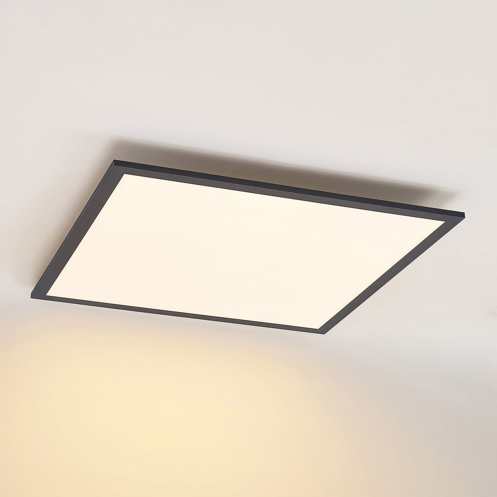 LED-panel Nelios svart 62x62 cm CCT dimbar fjernkontroll nærbilde