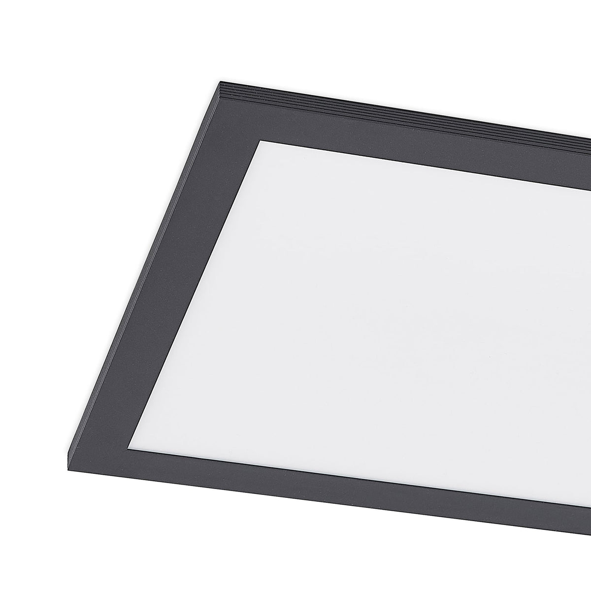 LED-panel Nelios svart aluminium 120x30 cm i moderne interiør