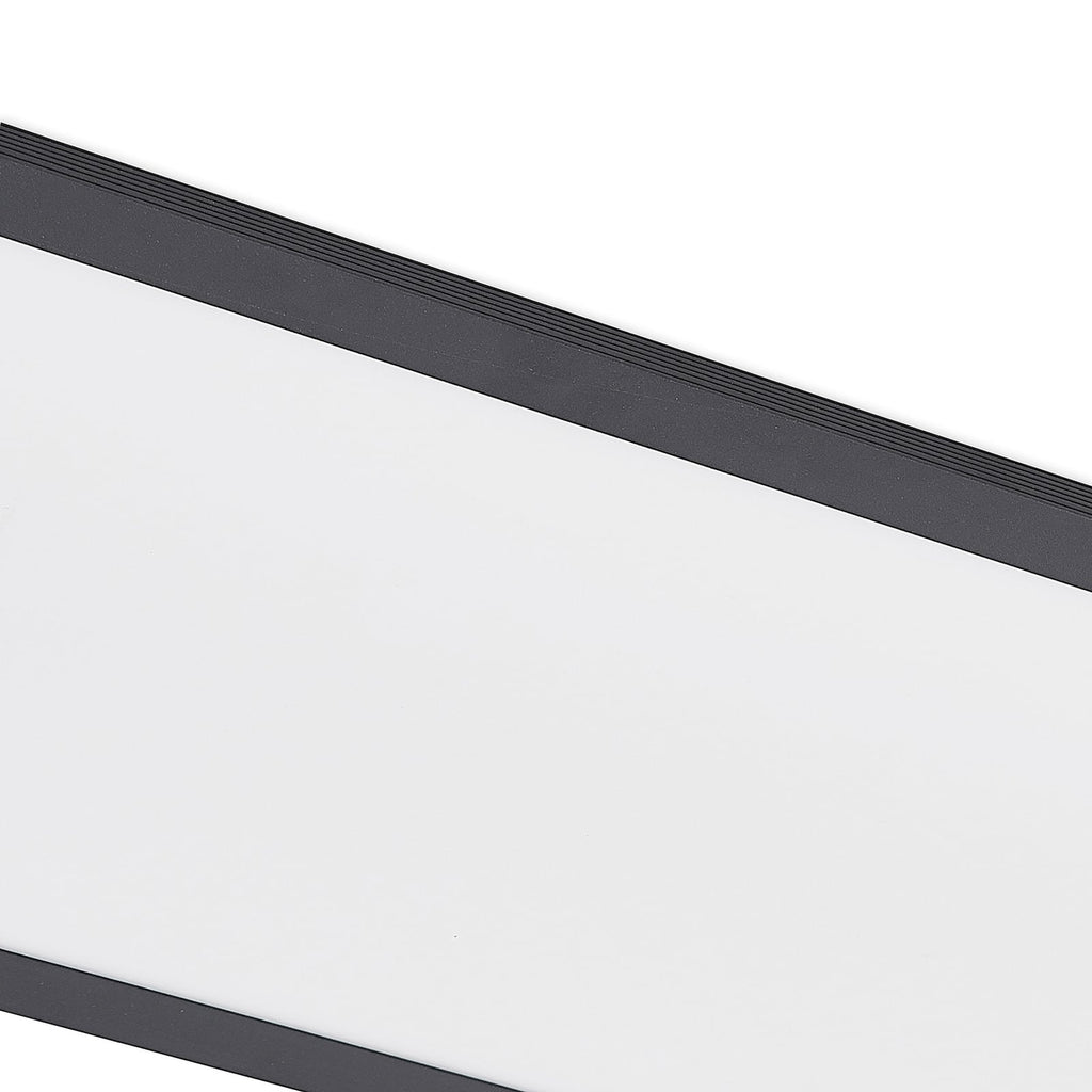LED-panel Nelios svart aluminium 120x30 cm med hvit diffusor