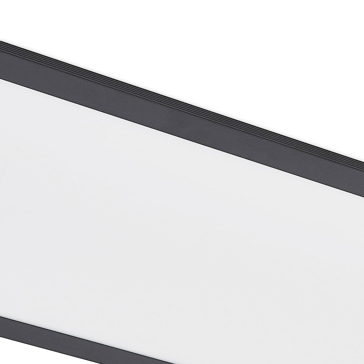 LED-panel Nelios svart aluminium 120x30 cm med hvit diffusor