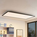 LED-panel Nelios svart aluminium 120x60 cm 72W forfra