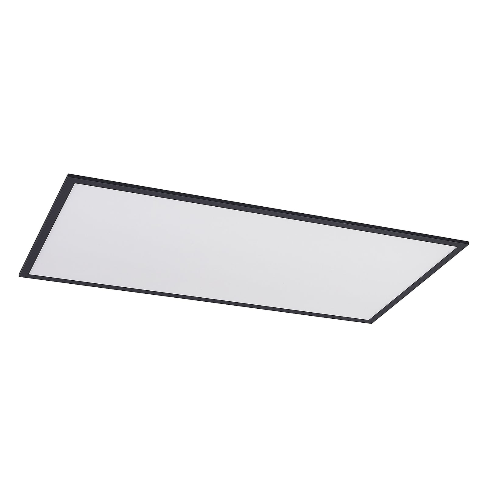 LED-panel Nelios svart aluminium 120x60 cm 72W montert i tak