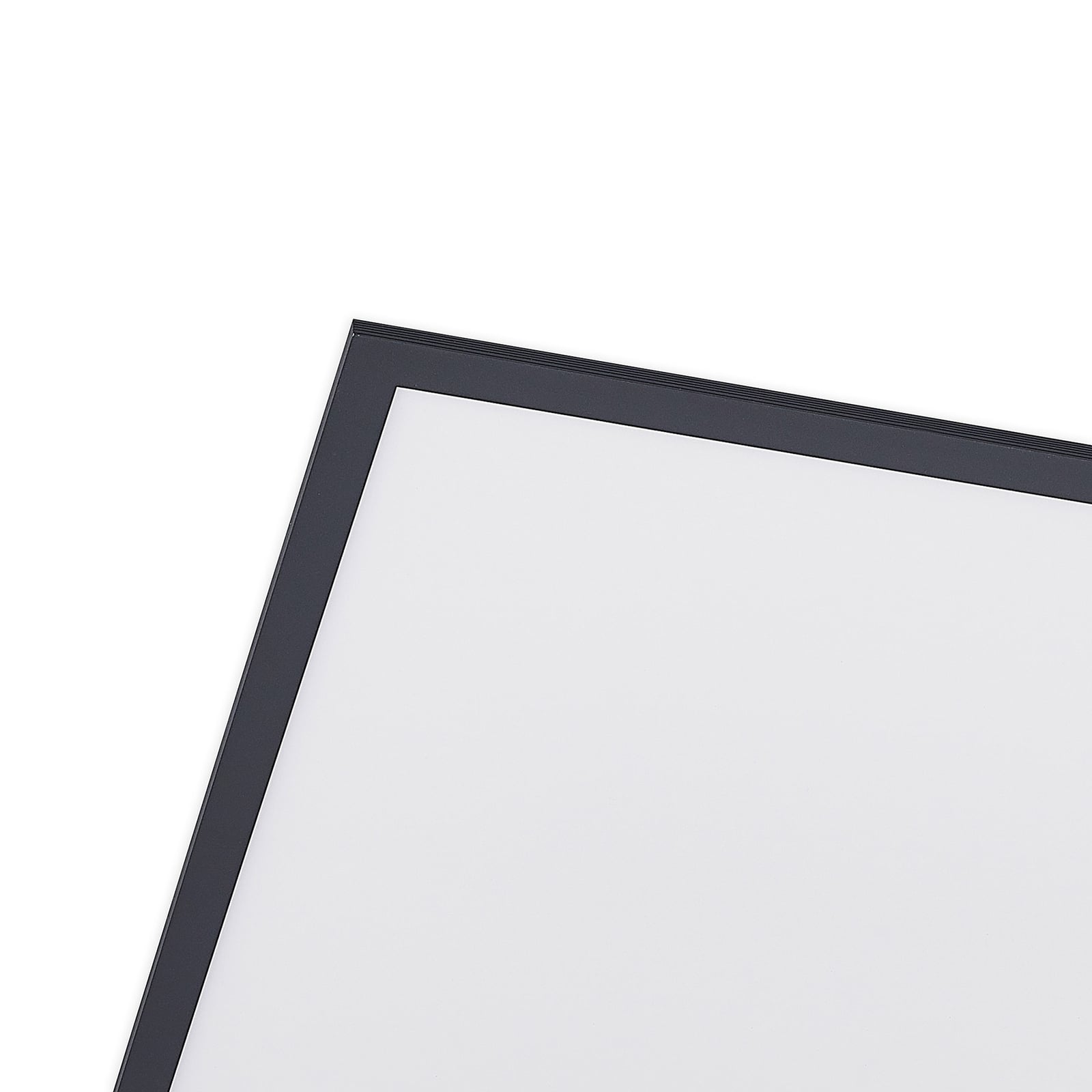 LED-panel Nelios svart aluminium 120x60 cm 72W lyser i rom