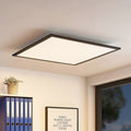 LED-panel Nelios svart aluminium 62x62 cm forfra