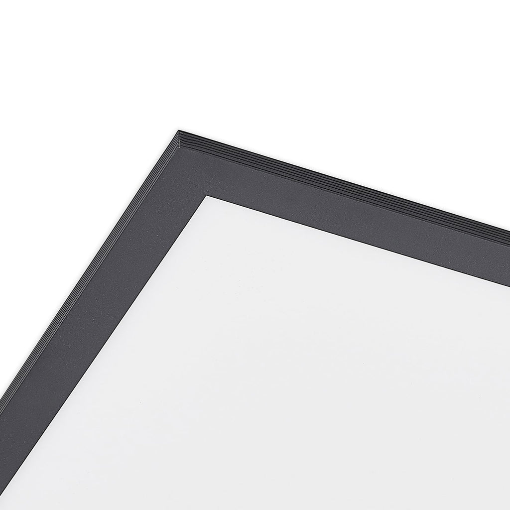 LED-panel Nelios svart aluminium 62x62 cm installasjon