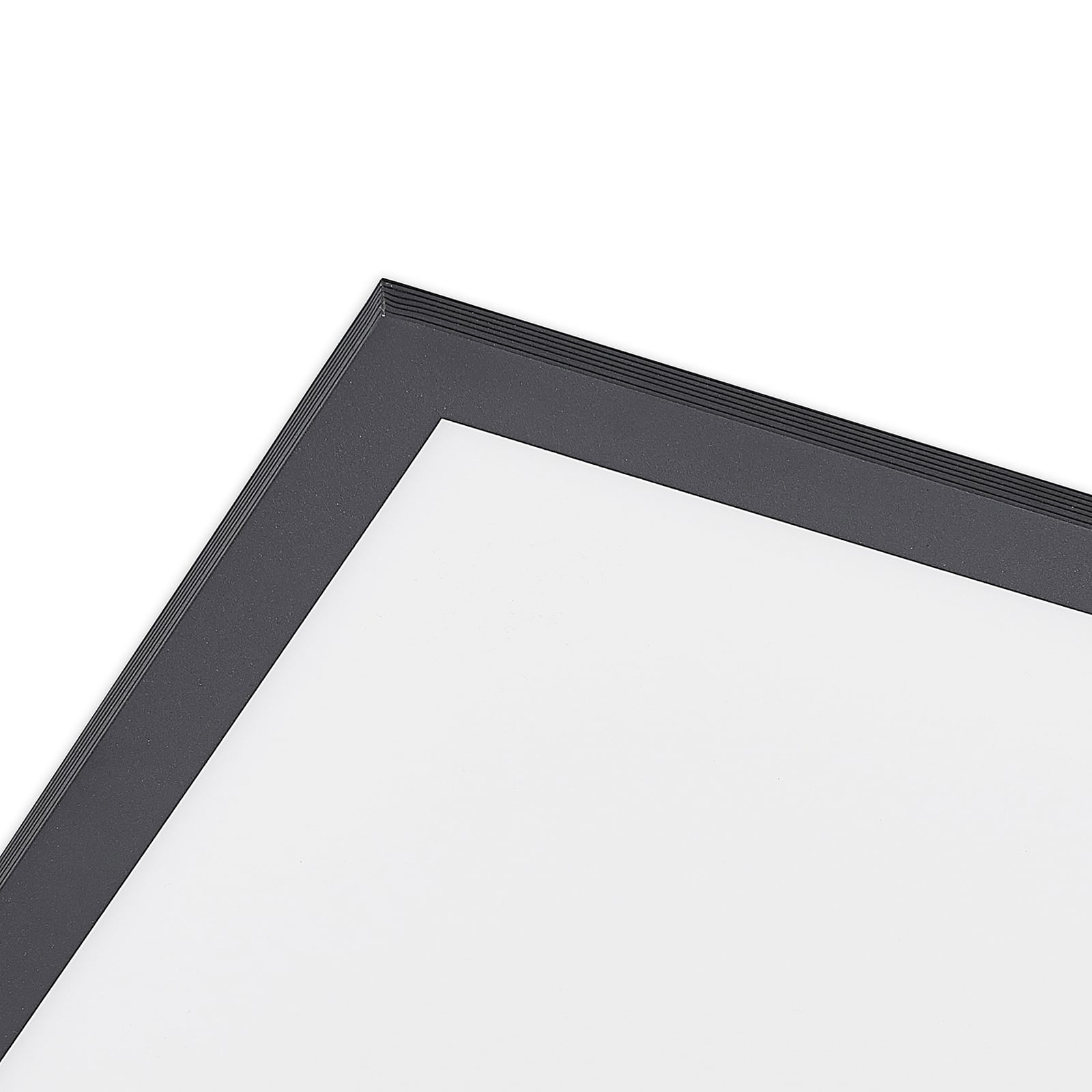 LED-panel Nelios svart aluminium 62x62 cm installasjon