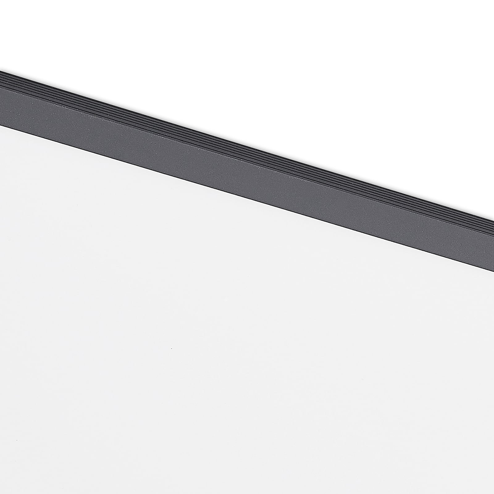 LED-panel Nelios svart aluminium 62x62 cm i moderne interiør