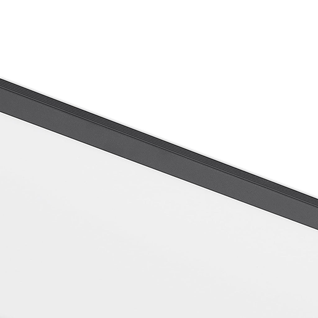 LED-panel Nelios svart aluminium 80x30 cm installasjonsdetalj