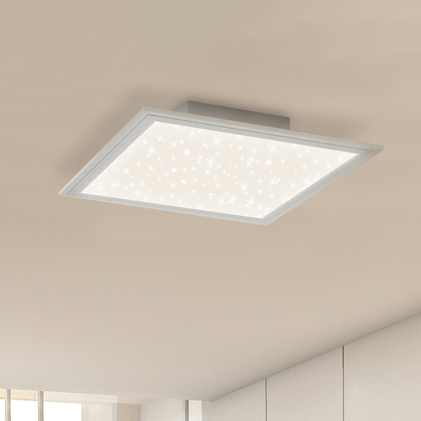 LED-panel Pallas dimbar CCT 59,6x59,6 cm 36W med fjernkontroll forfra