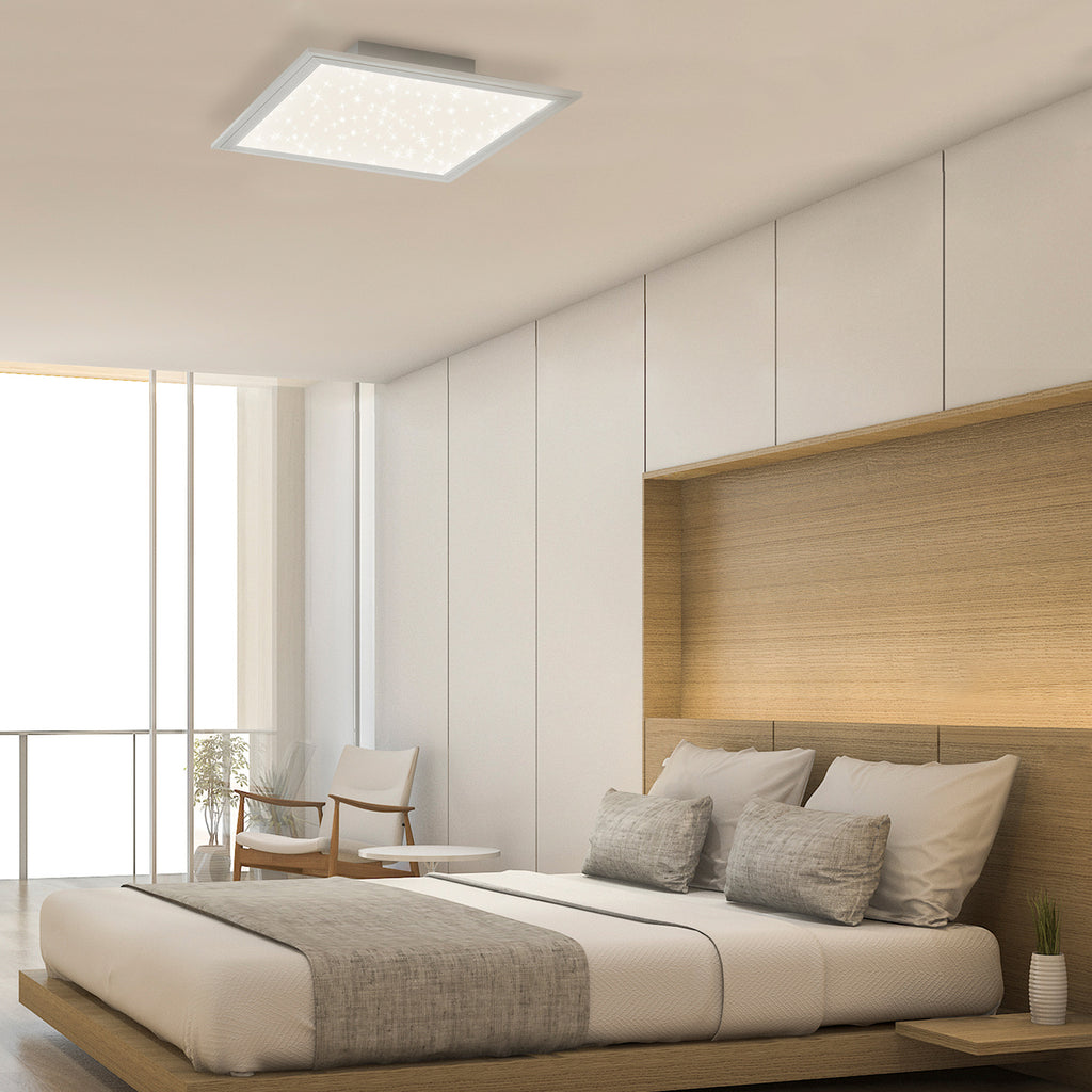LED-panel Pallas dimbar CCT 59,6x59,6 cm 36W med fjernkontroll bakside
