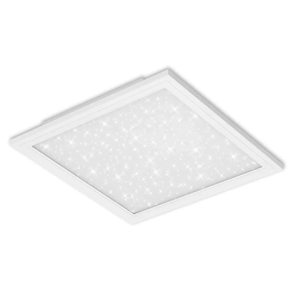 Detalj av LED-panel Pallas dimbar CCT 59,6x59,6 cm 36W med fjernkontroll