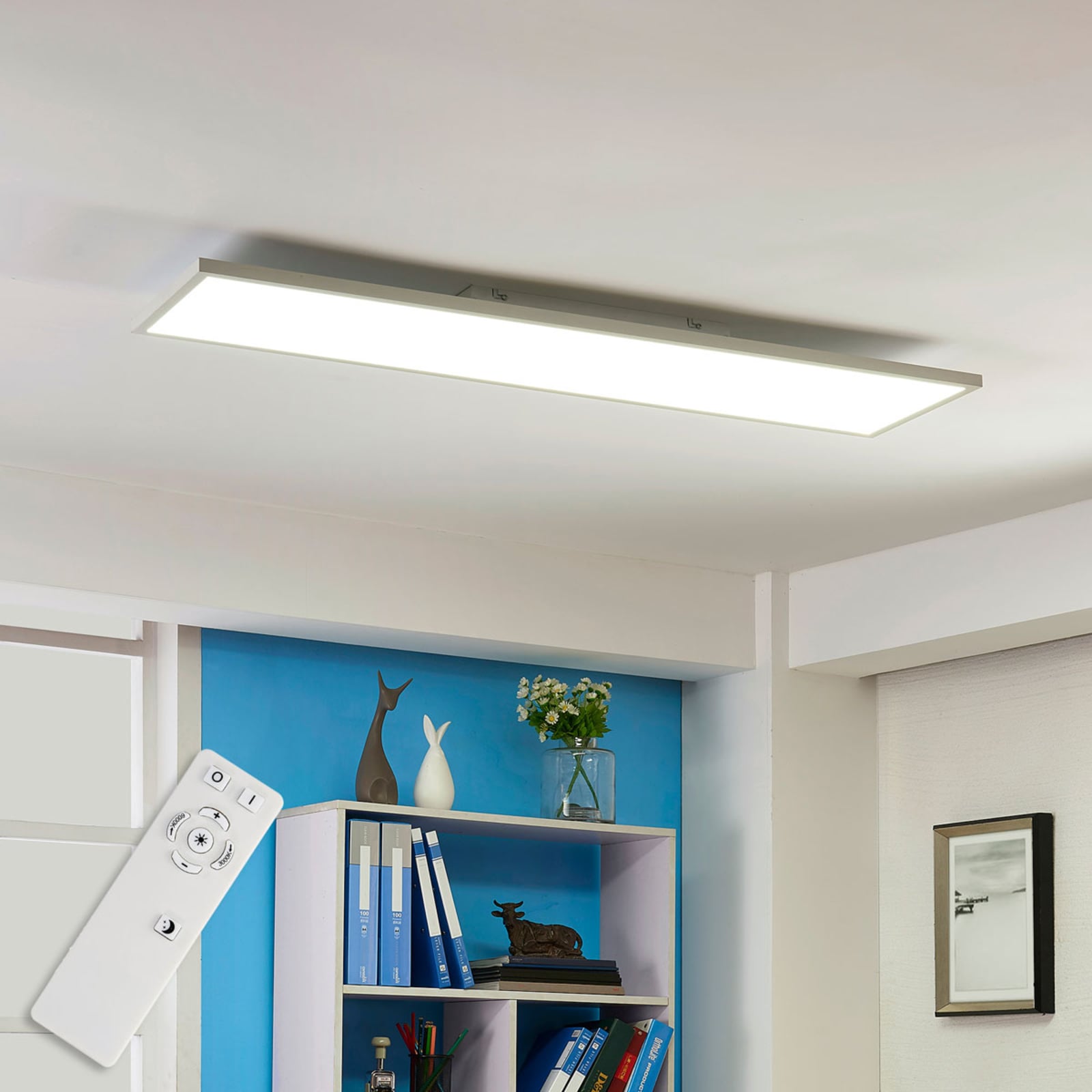 LED-panel Philia CCT dimbar 120x30 cm 30W fjernkontroll bakside