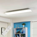 LED-panel Philia hvit 120x30 cm CCT dimbar fjernkontroll forfra