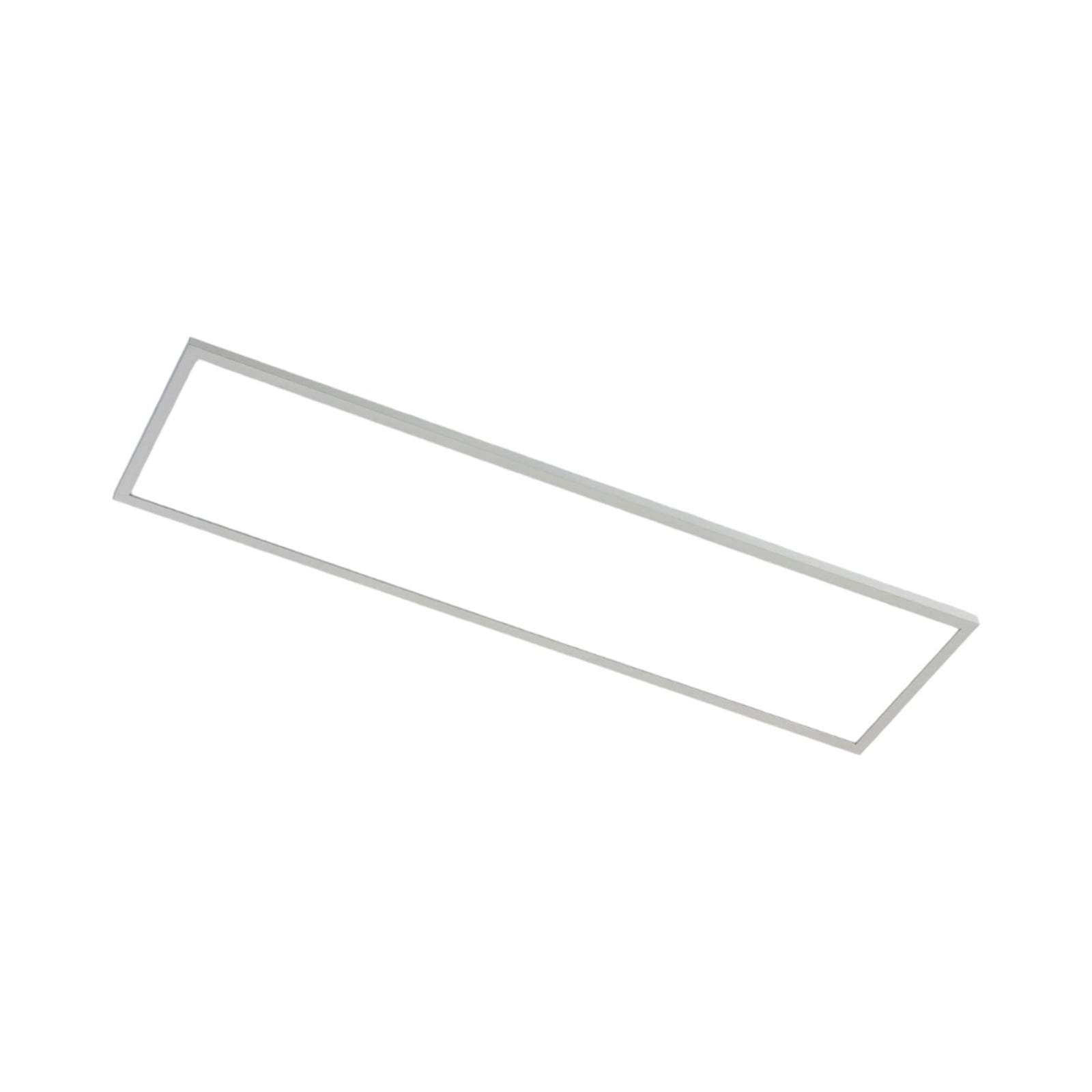 LED-panel Philia hvit 120x30 cm CCT dimbar fjernkontroll nærbilde av akryldeksel