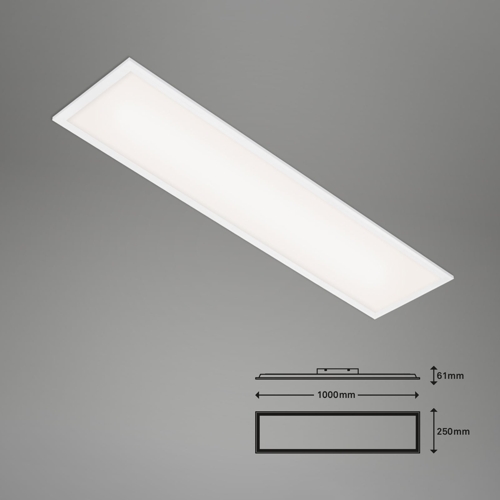 Detaljbilde av LED-panel Piatto CCT dimbar 100x25 cm hvit med fjernkontroll