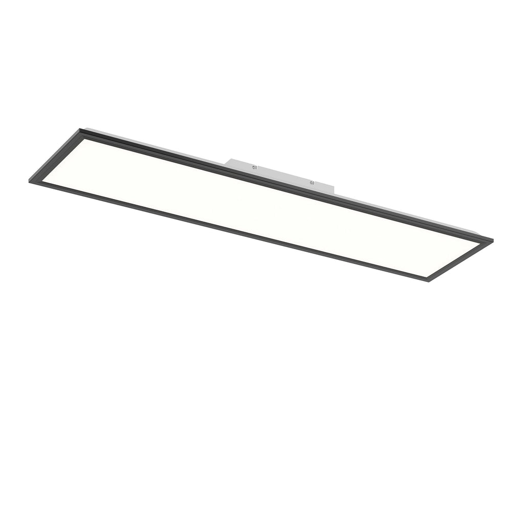 Montert LED-panel Piatto CCT dimbar 100x25 cm svart i rom