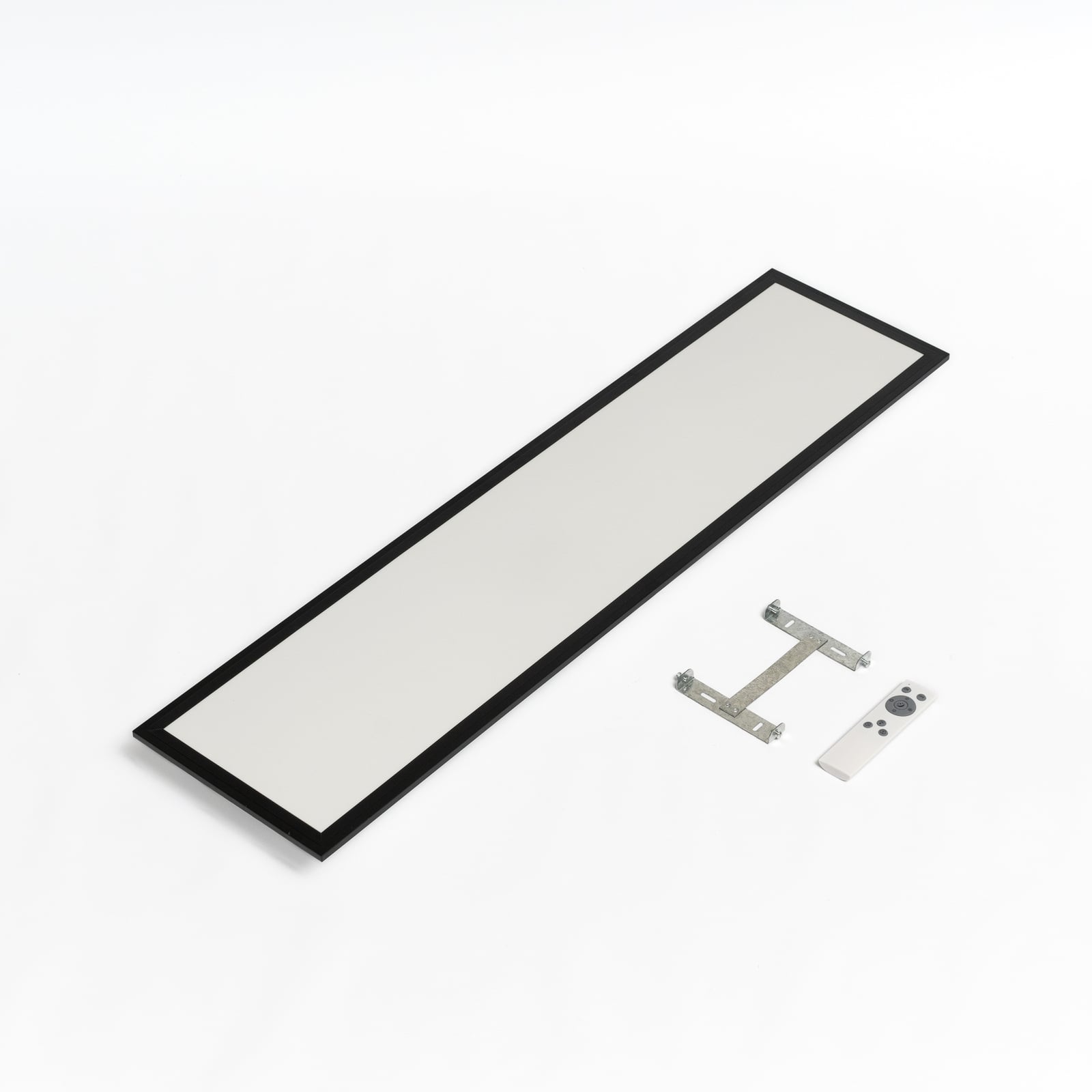 LED-panel Piatto CCT dimbar 100x25 cm svart lysstyrke
