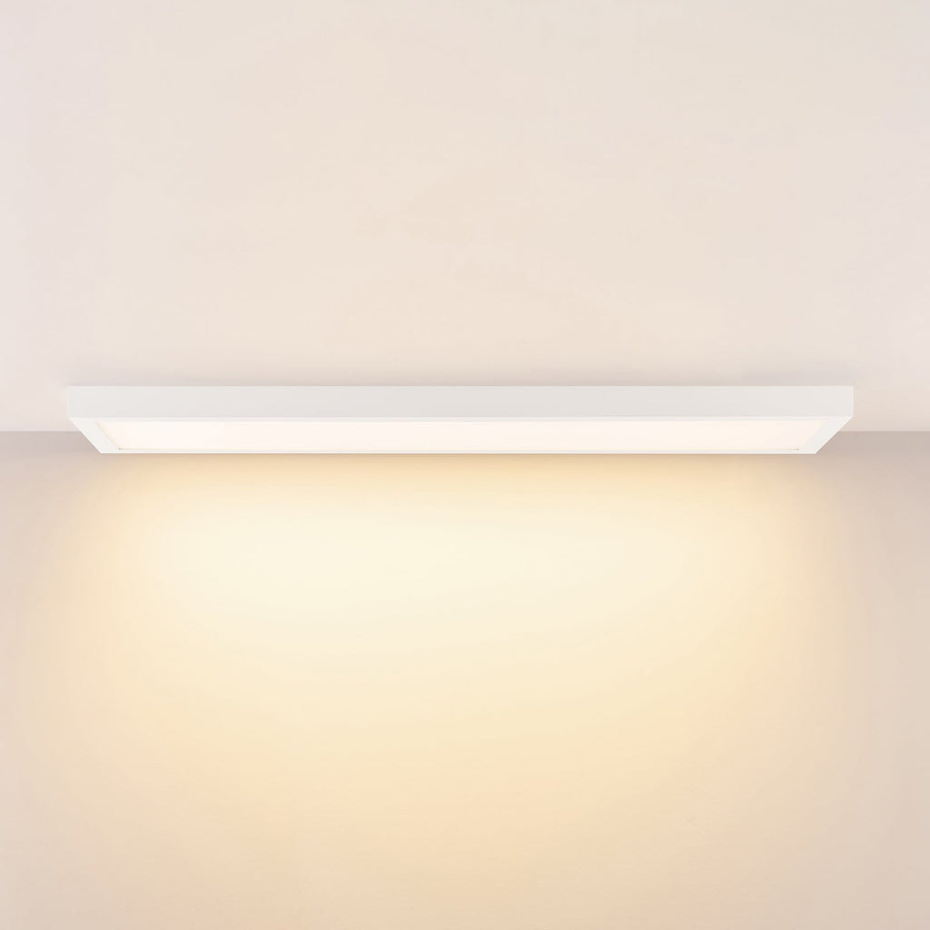 LED-panel PRO OFFICE SANO 123x33 cm DALI CCT dimbar hvit forfra