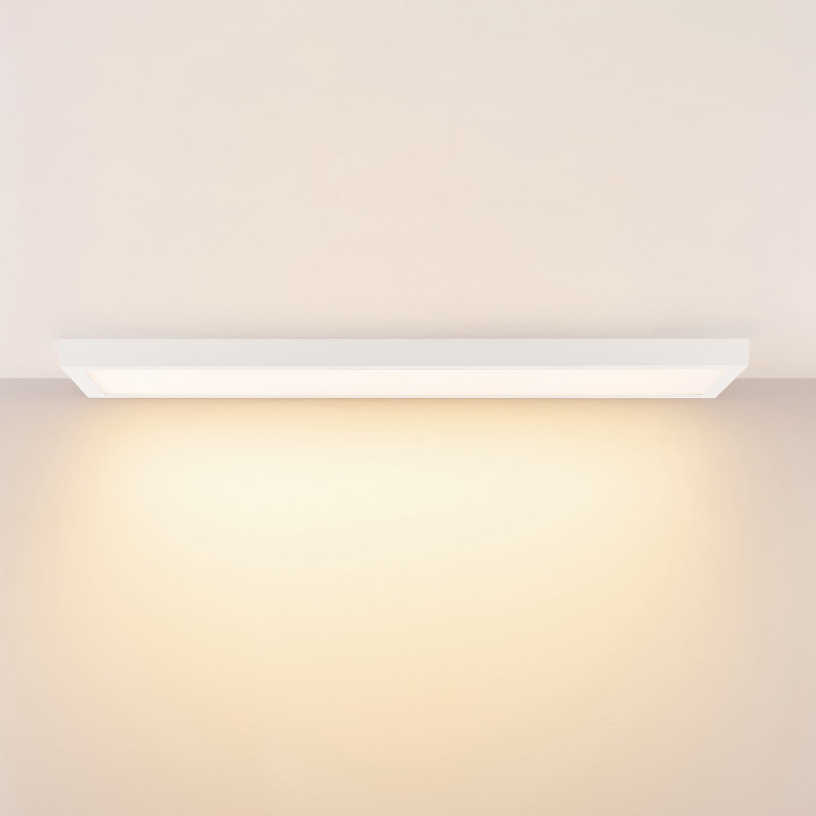LED-panel PRO OFFICE SANO 123x33 cm DALI CCT dimbar hvit forfra