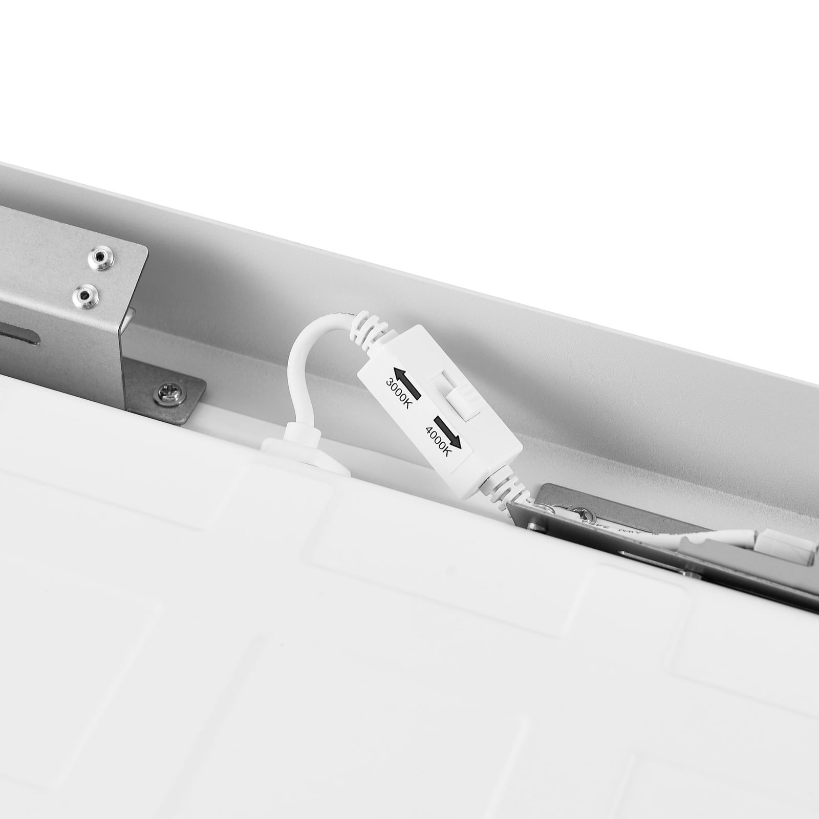 LED-panel PRO OFFICE SANO 123x33 cm DALI CCT dimbar hvit med monteringsbraketter
