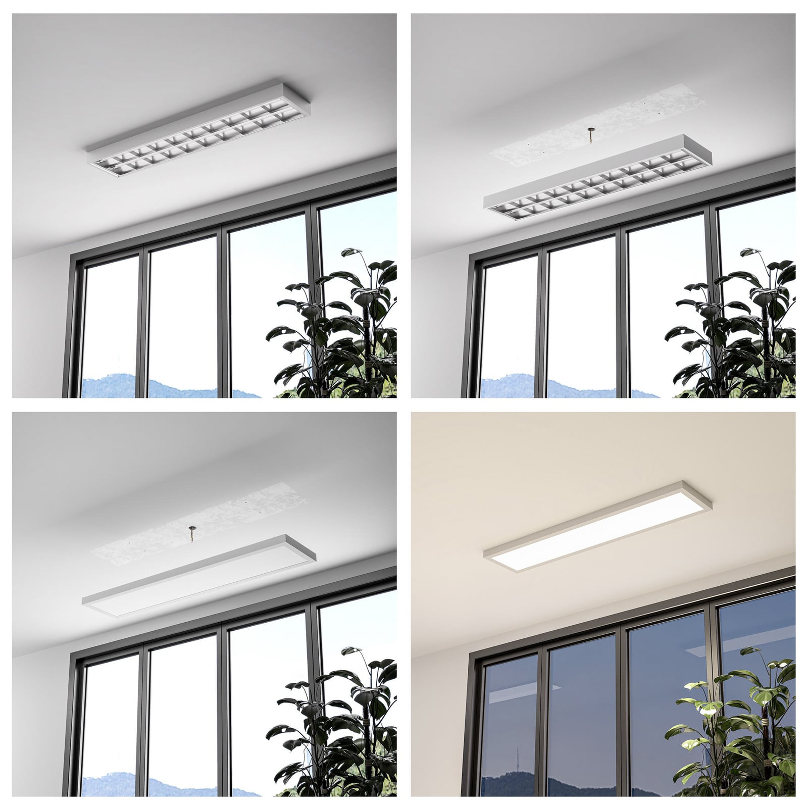 LED-panel PRO OFFICE SANO dimbar hvit tilkoblingspunkt