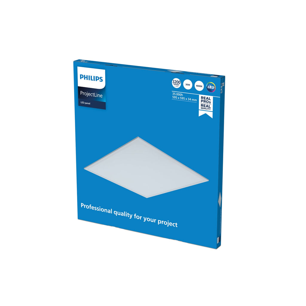 LED-panel ProjectLine hvit 60x60 cm 36W 4000K montert i tak