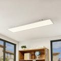LED-panel Quais 120x30 cm hvit aluminium forfra