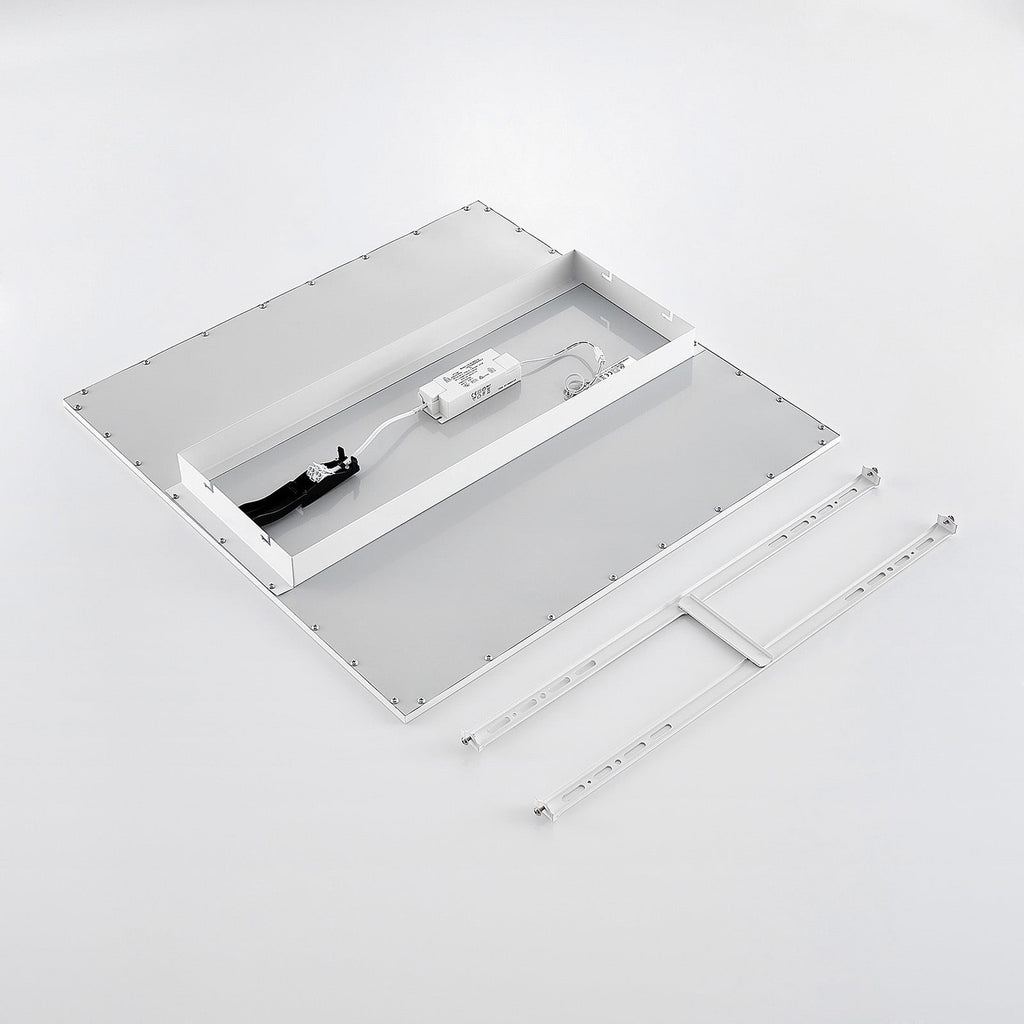 LED-panel Quais 60x60 cm hvit aluminium i bruk