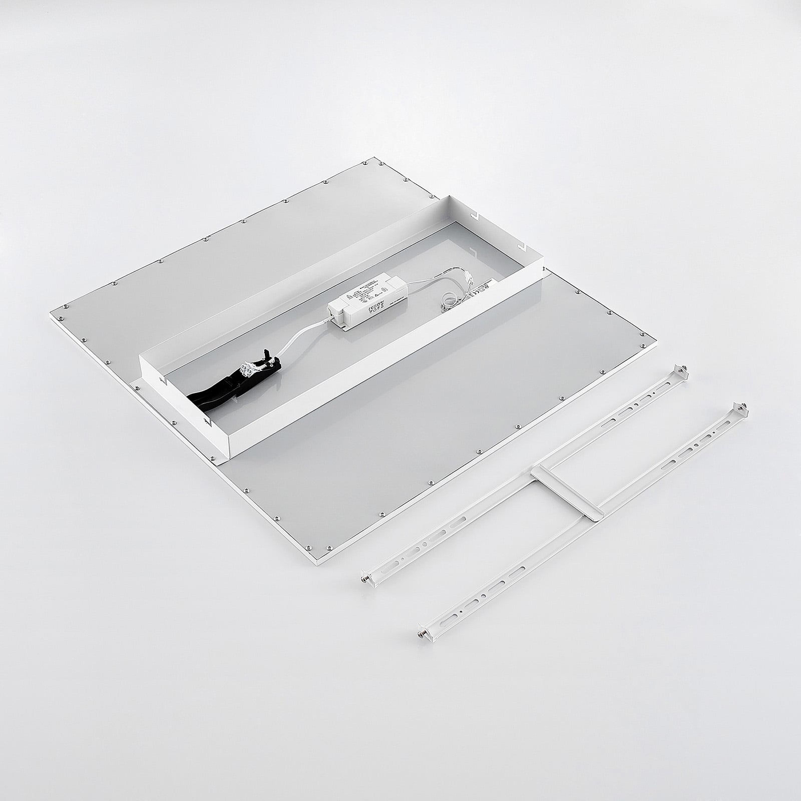 LED-panel Quais 60x60 cm hvit aluminium i bruk