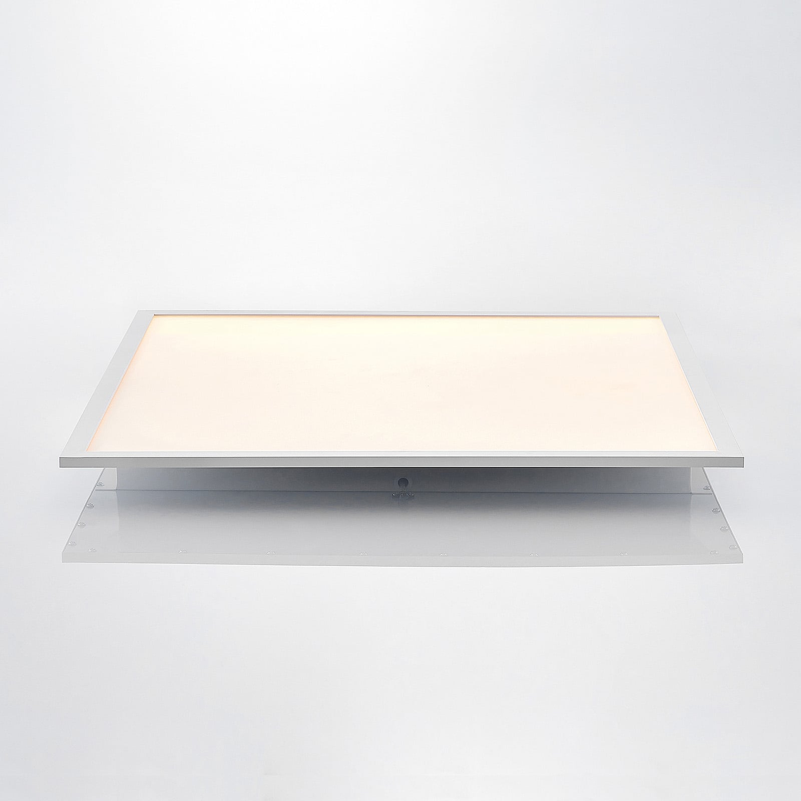 LED-panel Quais 60x60 cm hvit aluminium kantdetalj