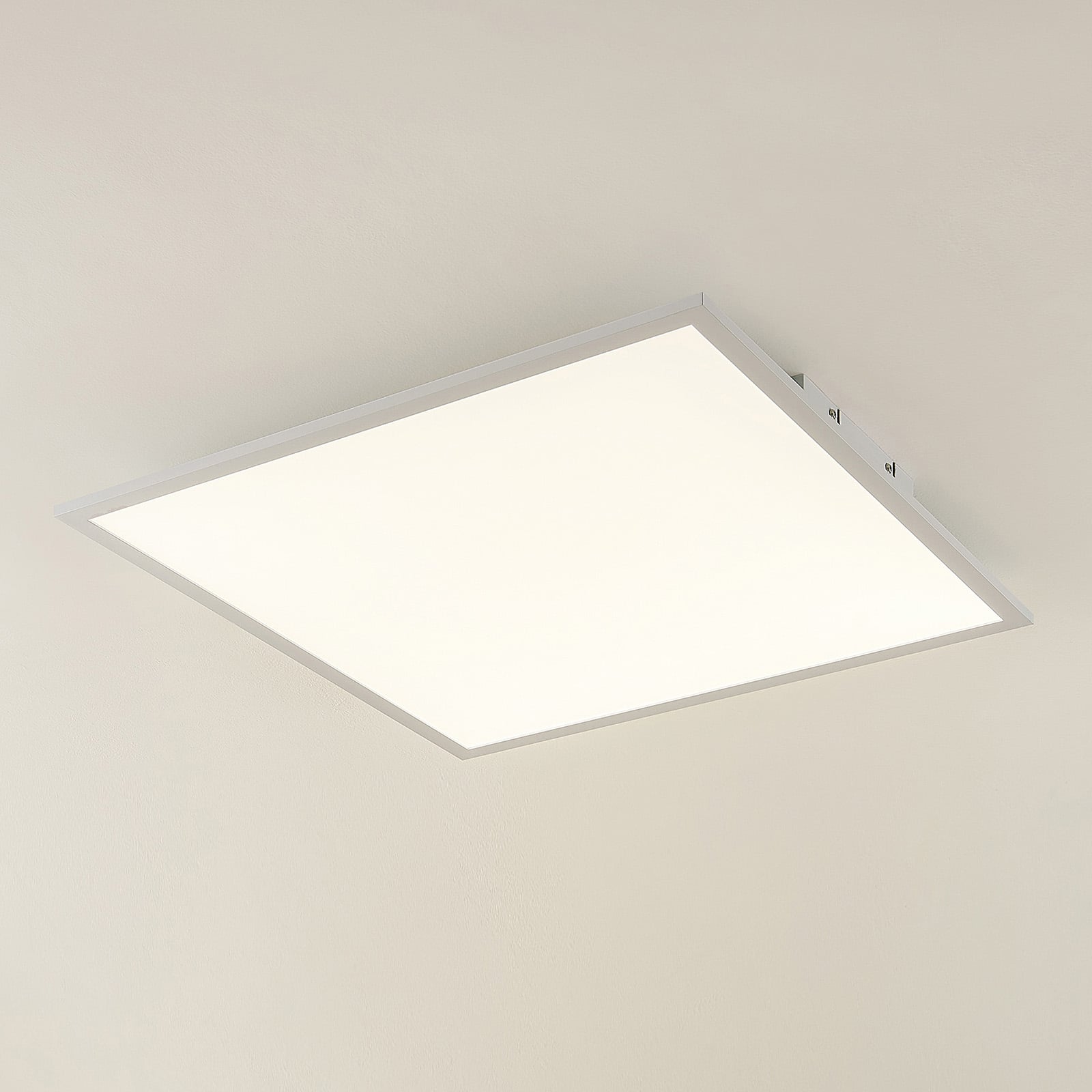 LED-panel Quais 60x60 cm hvit aluminium nærbilde