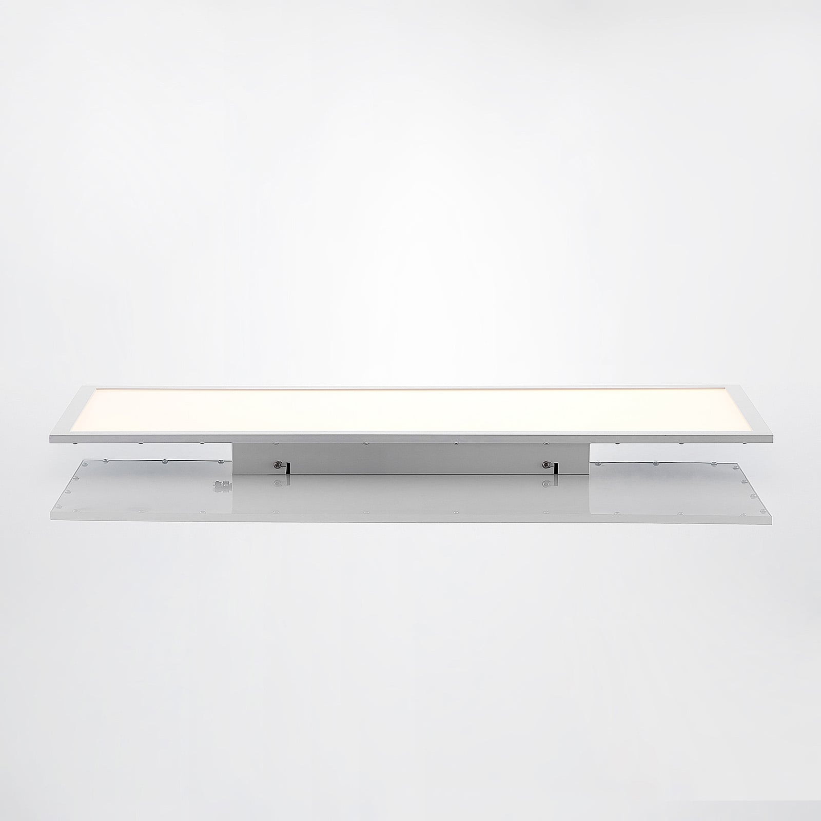 LED-panel Quais hvit aluminium 80x30 cm i kontormiljø