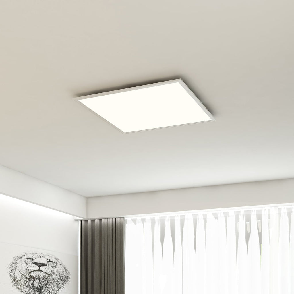 LED-panel Simple hvit 59,5x59,5 cm 38W nøytralhvit forfra