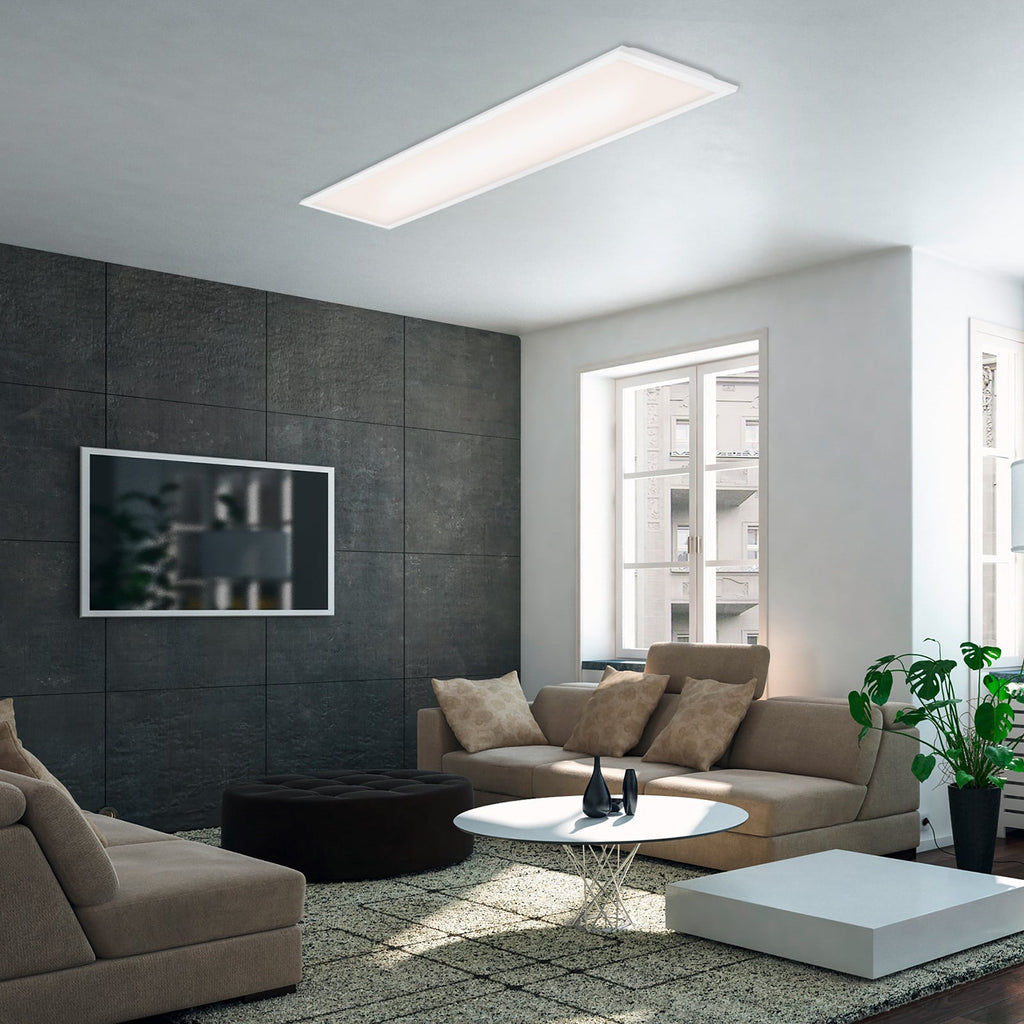 LED-panel Simple ultratynt 100x25 cm hvit Briloner forfra