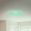 LED-panel Slim rund RGBW Ø42 cm dimbar hvit - Briloner forfra