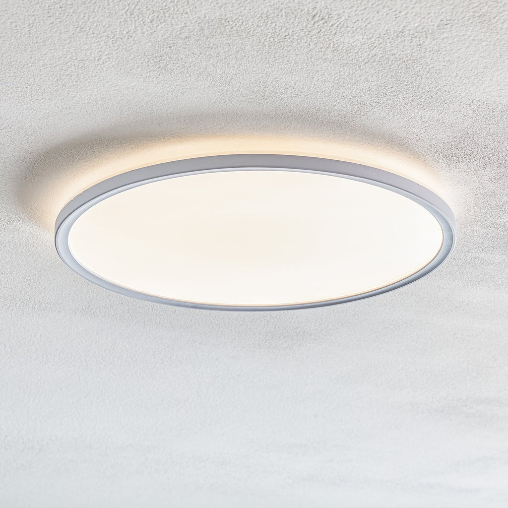 Montert LED-panel Slim rund RGBW Ø42 cm dimbar hvit - Briloner i tak